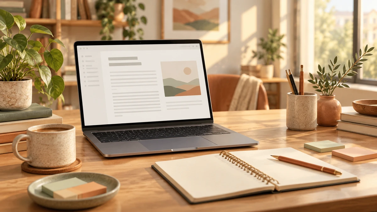 Editorial workspace for evaluating an unfamiliar publishing platform