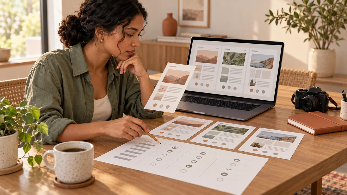 Content creator comparing publishing platform options